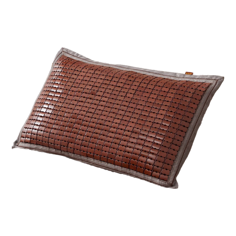 黄古林乌竹麻将凉席枕套夏季单人枕头套竹席枕席凉枕男不含芯 单只 麻将枕套  宽边  (绳串74*4