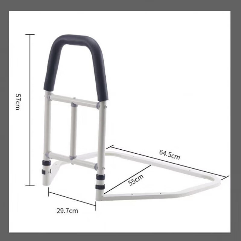 床边扶手老人起床辅助起身神器家用老年人床上助起栏杆床头助力架 无包 扇形扶手