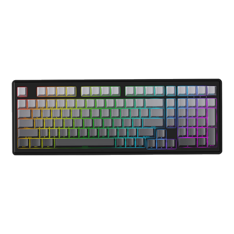 新盟A98無線機(jī)械鍵盤客制化有線/藍(lán)牙三模gasket結(jié)構(gòu)hifi全鍵熱插拔筆記本辦公電腦平板電競游戲辦公 月夜側(cè)刻-TTC速銀HIFI聲優(yōu)軸-1萬毫安