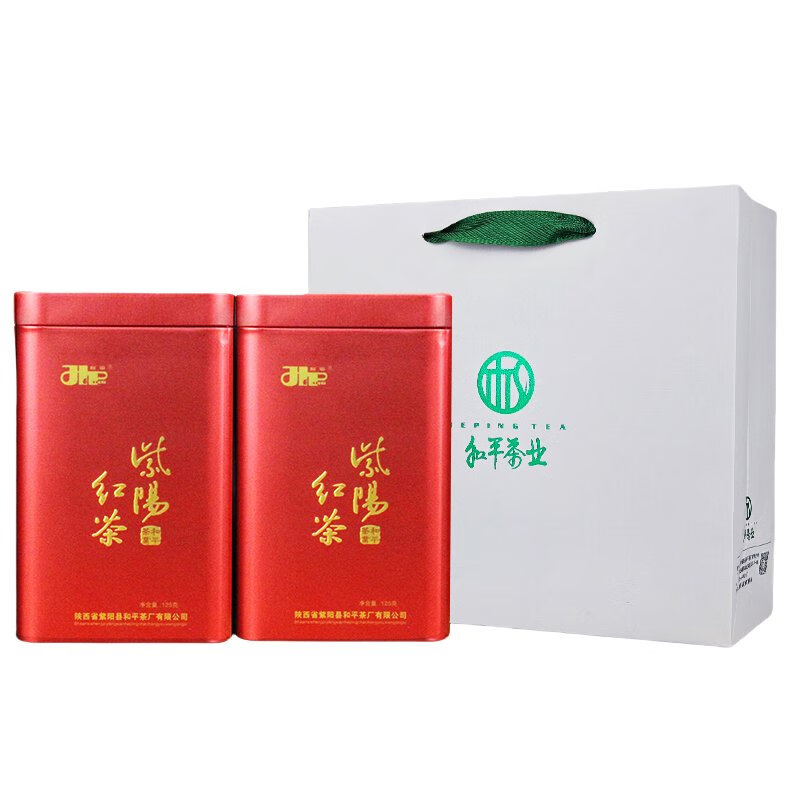 和平茶業(yè)（hepingchaye）紫陽富硒茶產(chǎn)區(qū)紅茶罐裝一級濃香陜西特產(chǎn)紅茶葉250g禮盒 薯香 250g