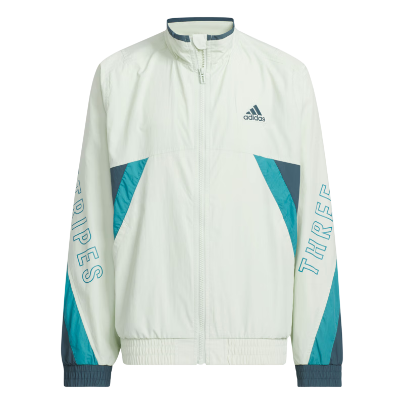 adidas男女大童休閑立領(lǐng)棉服外套兒童春季新款阿迪達(dá)斯官方輕運(yùn)動 亞麻綠 140