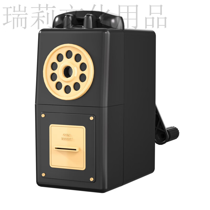 宗茂素描削筆器美術(shù)專(zhuān)用卷筆刀手動(dòng)削筆刀鉛筆刀手搖轉筆 新款黑色-JY-047