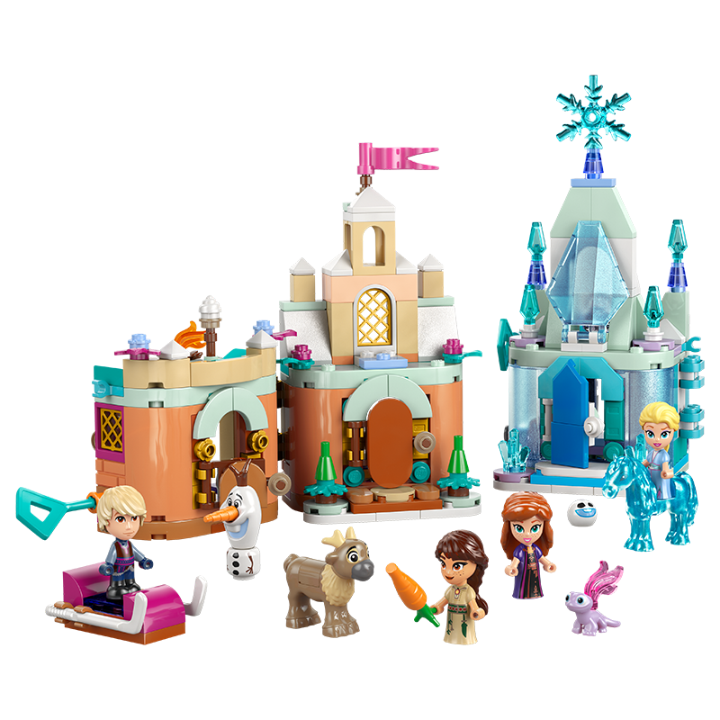 乐高（LEGO）积木迪士尼43278 迷你城堡和艾莎冰雪宫殿女孩儿童玩具圣诞礼物