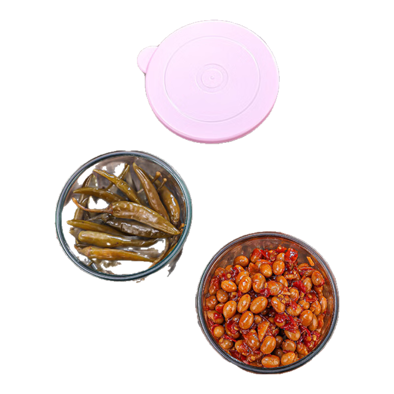 260ml有盖咸菜碗上班族便携小菜水果保鲜盒厨房冰箱带盖密封泡菜 小菜保鲜盒6只装