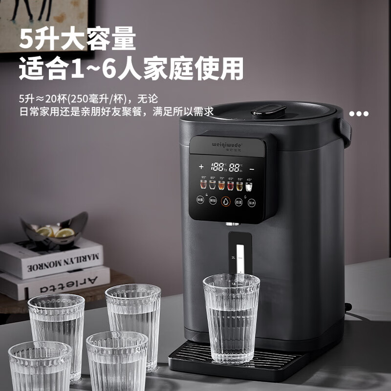 WEIQIWUDE纯钛恒温电热水壶保温一体全自动智能大容量烧水壶2025新款家用 5L 【纯钛材质更健康】【自动上水功能】