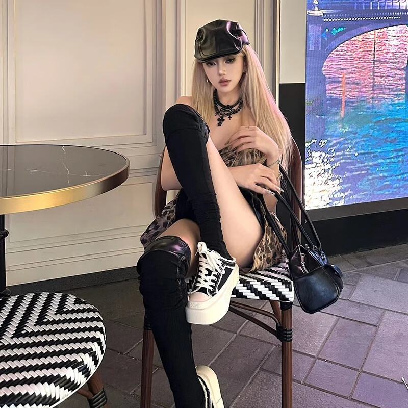 共迹gongji孟子义同款25新款帆布鞋方头板鞋男休闲鞋子外穿拖鞋女凉鞋情侣鞋 黑色 40