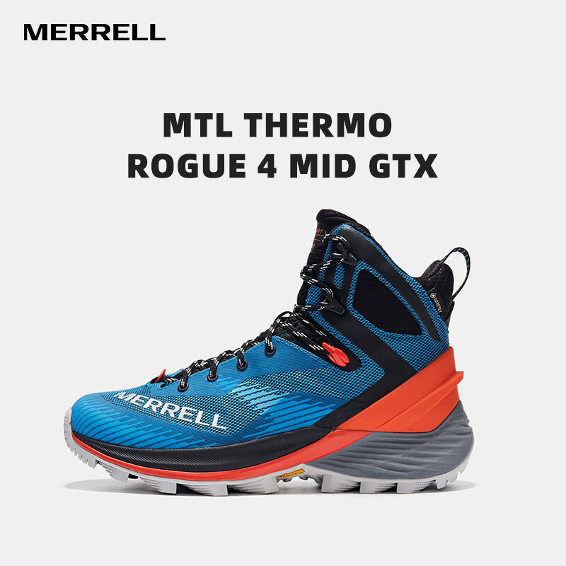 迈乐（Merrell）THERMO GTX防水中帮防滑耐磨减震徒步鞋专业男款登山鞋 兰桔 40