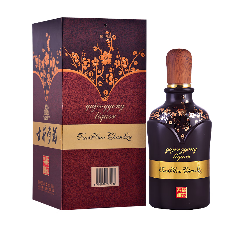 古井贡【联系客服尊享价】50度古井贡酒 桃花春曲500ml 浓香 白酒 送礼 50度 500mL 1瓶