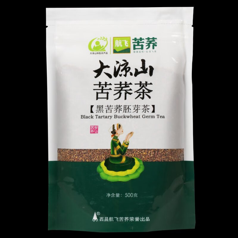 航飛苦蕎茶苦蕎胚芽茶500g蕎麥茶飯店專(zhuān)用大涼山黑苦蕎茶