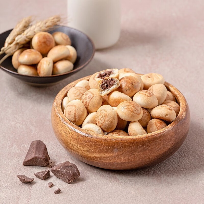 乐天 （LOTTE） 韩国进口乐天巧克力味夹心饼干儿童可爱小馒头解馋小零食饼干 巧克力味夹心饼干42g*4盒