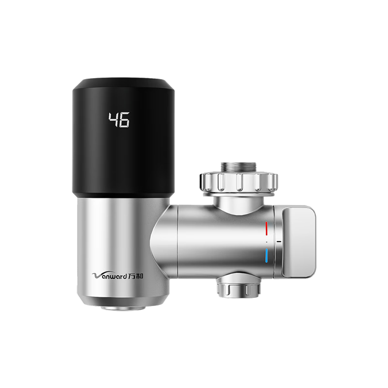 万和即热式电热水龙头速热家用免安装速加热器小型电镀冷热数显过水热厨房租房电热水器11D-DD价保618