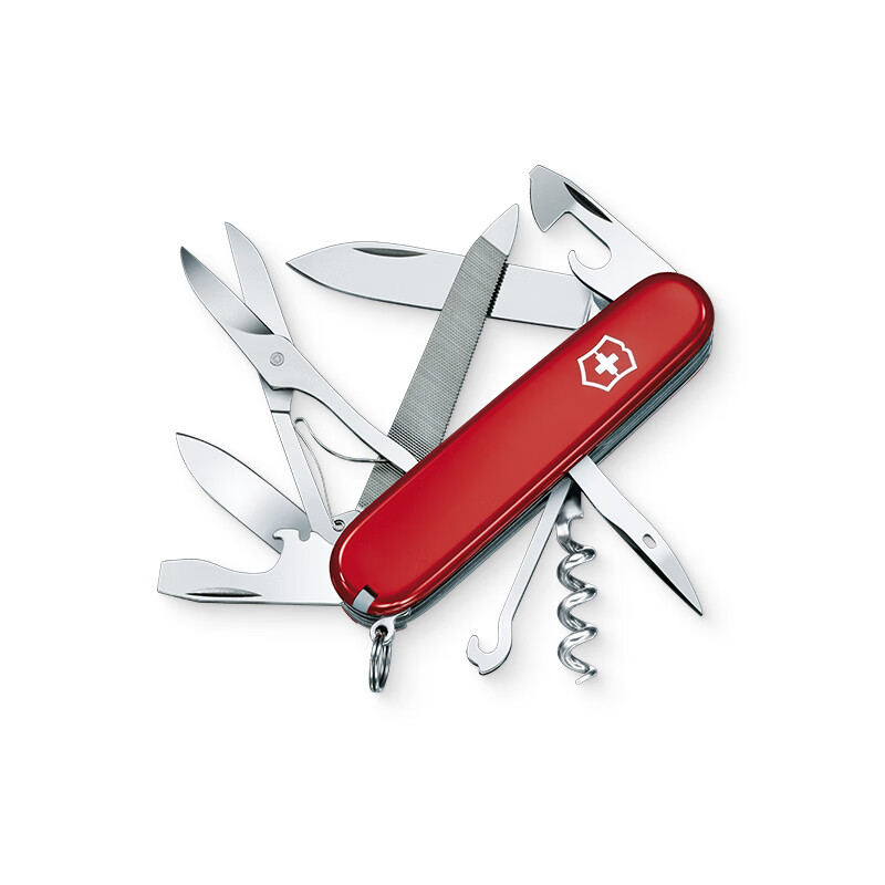 维氏（VICTORINOX）瑞士军刀登山家 91mm军刀户外刀具多功能工具瑞士军士刀 红色 60°以下_6cm_91mm