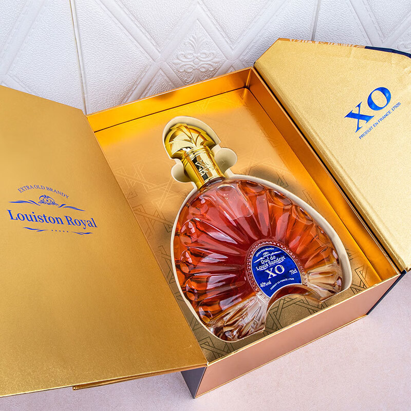LOUISTON ROYAL皇家路易斯顿法国XO白兰地 700ml 40度 法国原瓶原装进口 洋酒 皇家路斯顿特醇XO 700mL 1瓶 配礼盒