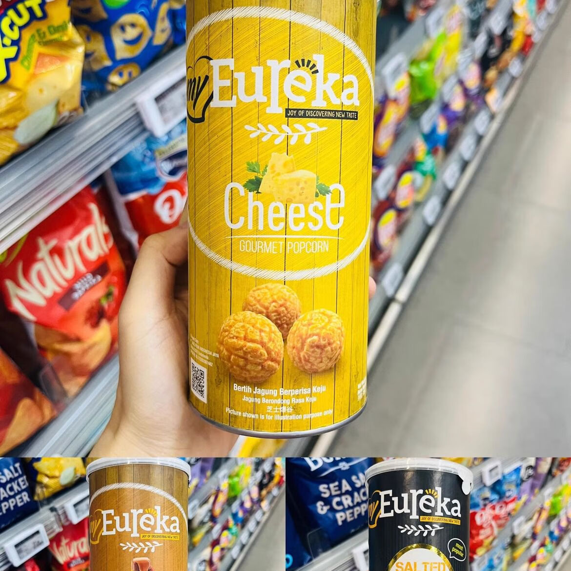 ole精品超市悠乐嘉爆米花70克奶酪味焦糖味咸蛋味榴莲味 奶酪味