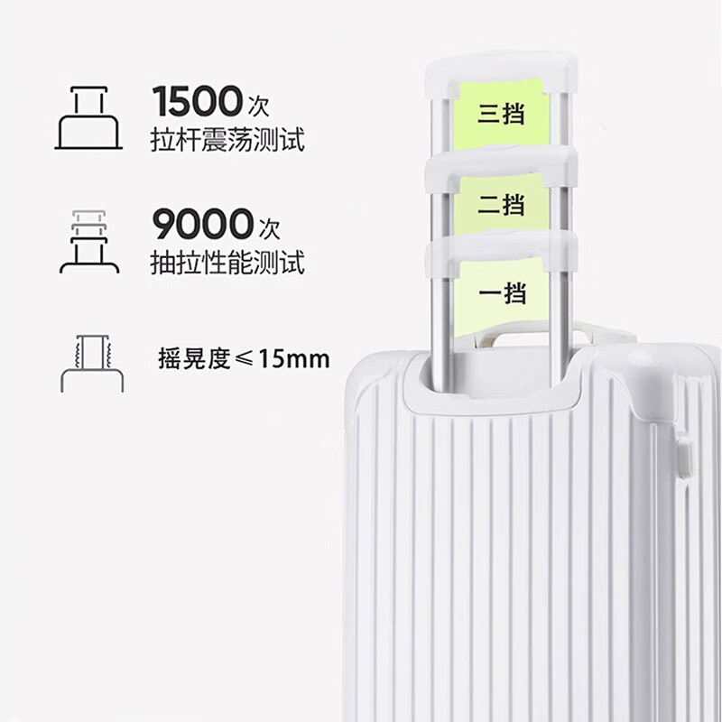 洛斯伯里（Roserooen）高颜值行李箱大容量拉杆箱女生24寸旅行箱男耐磨密码箱20寸登机箱 柠檬黄【终身保修+急速发货】 24英寸 日常使用推荐尺寸