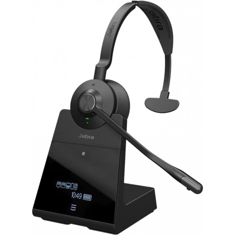 捷波朗（Jabra）Engage 75 SE無線耳機 雙耳/單耳 高級降噪麥克風 全天電池續(xù)航時間電話耳機辦公耳機 黑色-單耳版