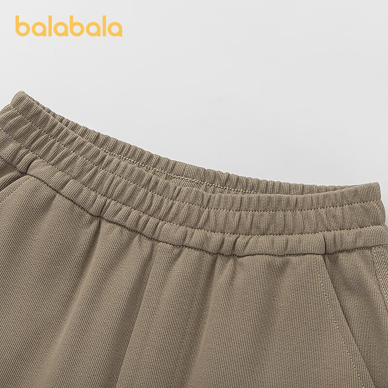 巴拉巴拉balaone童装男童长裤儿童裤子2025新款秋卫裤宽松镰刀裤 卡其59201 160