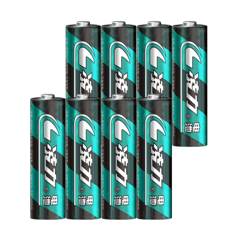 凌力绿劲碳性电池 遥控电池 5号AA【8粒简装】