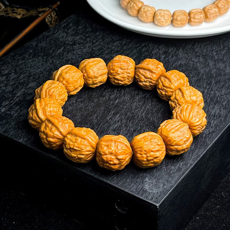 蛤蟆头猴头核桃手串无修土豪串猴头原籽单圈文玩佛珠男 蛤蟆背猴头