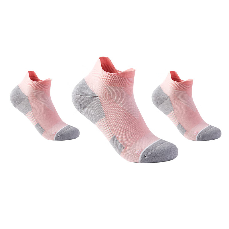 马孔多（macondo）25款训练踝袜男女户外吸湿排汗运动袜跑步抗菌袜子3双69元 彩妆粉3双 S【36-38】