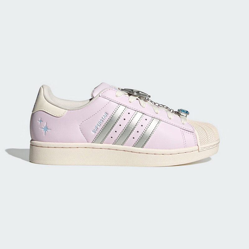 阿迪达斯（adidas）三叶草系列 女 SUPERSTAR II W 休闲鞋 JQ8776 粉色  37 