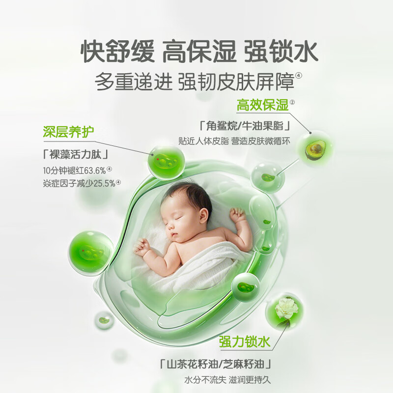 宝宝加婴幼儿高保湿面霜春夏四季儿童滋润保湿裸藻精萃舒缓面霜 【单支装】高保湿面霜50g