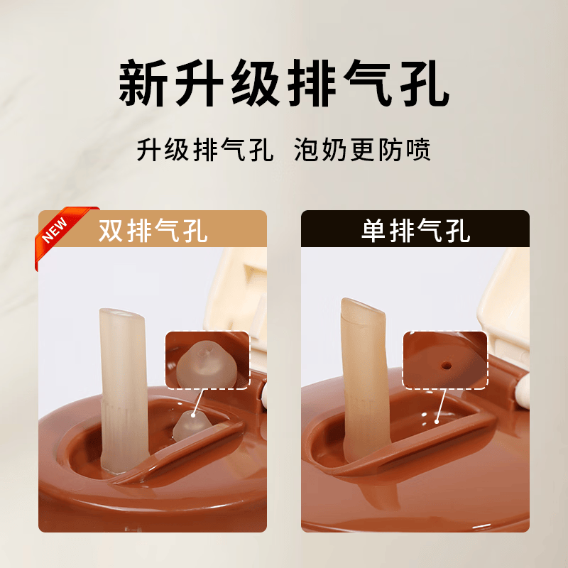 咪小兔适配世喜奶瓶配件直饮吸管奶嘴杯盖鸭嘴保温杯重力球四喜水杯头 【45°斜管】空心直饮水杯盖-米白色