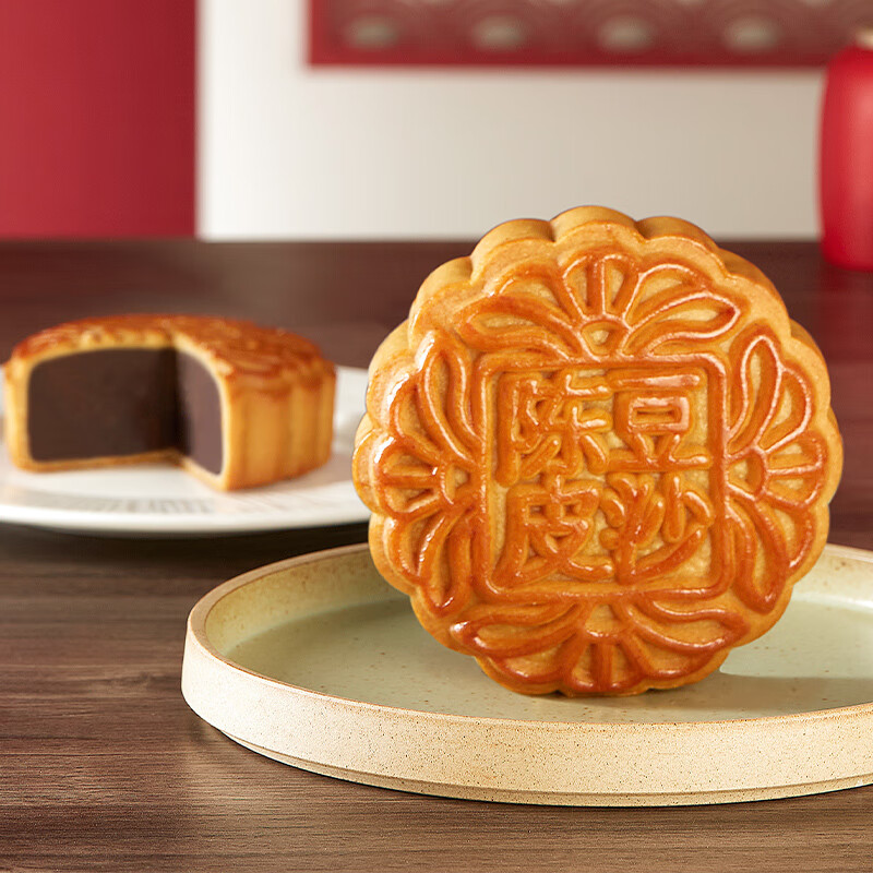 金尊 陈皮豆沙月饼100g散饼中秋节送礼品广式月饼企业团购员工福利