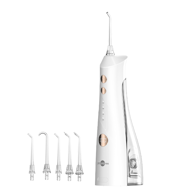 博皓（prooral）冲牙器/洗牙器/水牙线/洁牙器 立式设计 5025Plus原5002升级版象牙白【生日送礼】