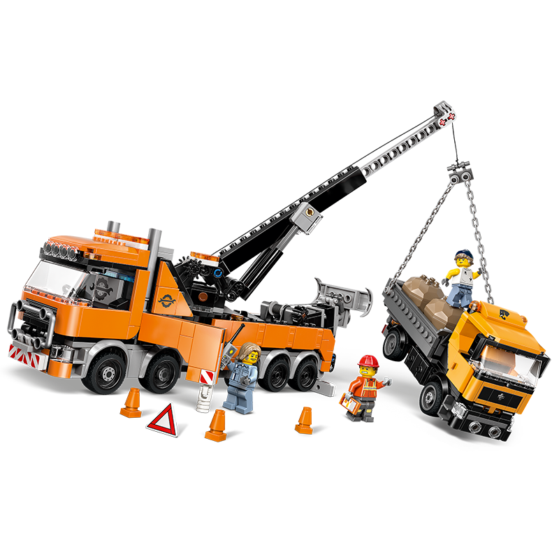乐高（LEGO）积木拼装城市系列60467 重型塔吊拖车男孩儿童玩具生日圣诞礼物