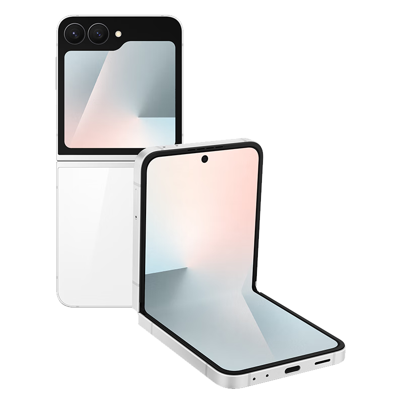 三星Samsung Galaxy Z Flip7 FE 折叠屏手机 大视野智能外屏 5000万像素 AI手机 8GB+256GB 炫羽白