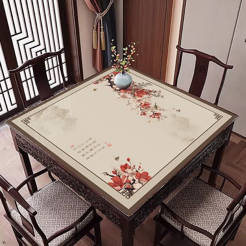 麻将桌垫 麻将桌布麻将台布方形麻将垫子牌扑克垫 麻将桌垫 富贵显荣