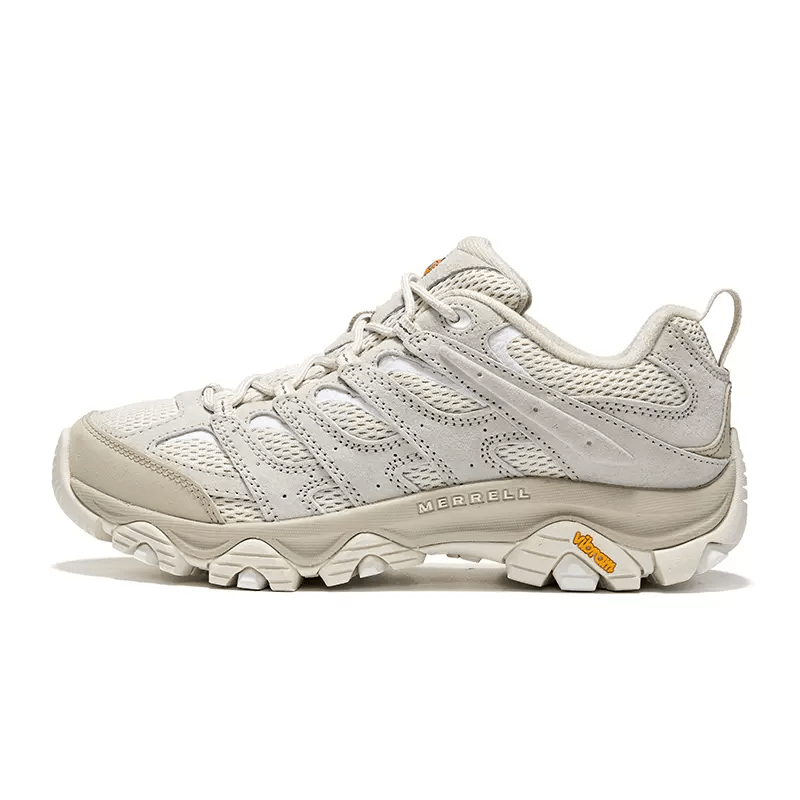 邁樂（Merrell）邁樂MOAB3邁越者男女款戶外徒步鞋防滑耐磨透氣運動登山鞋 皮卡白米白_J037522女 37