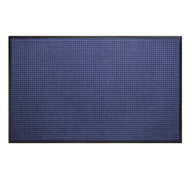 彼尔德高级入户门口地垫门外大门口高端脚垫可裁剪防滑可冲洗除尘室外 方格蓝色【支持定制 任意裁剪】 60cm*120cm 1件数 【加厚收边】