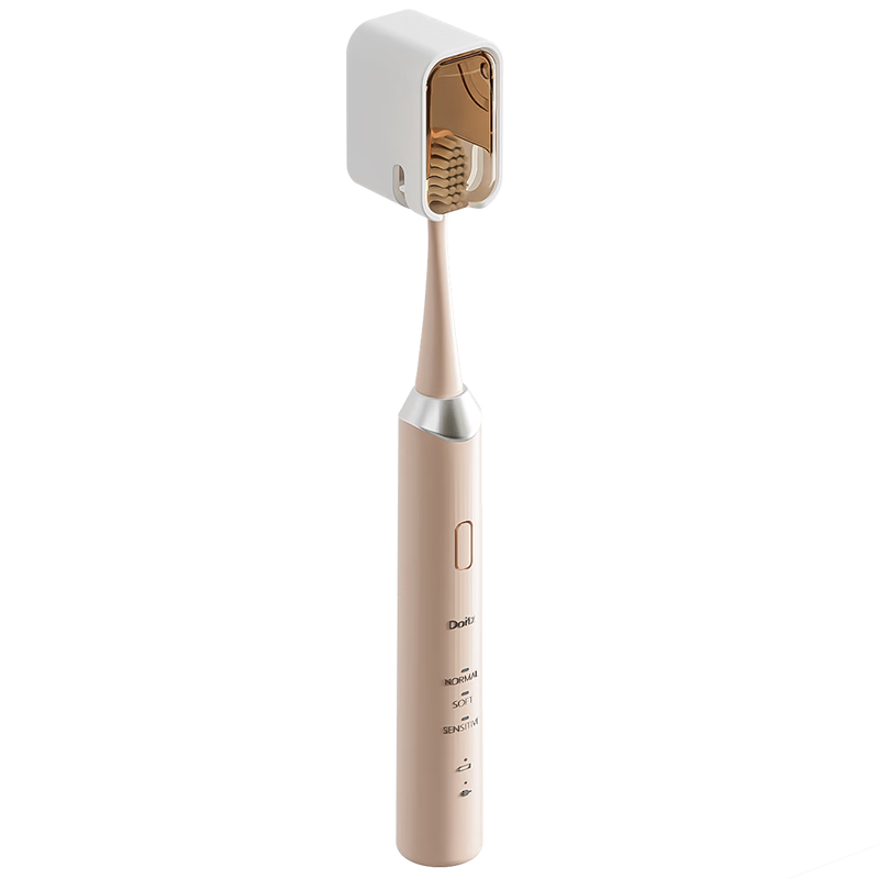 躬親牙刷架壁掛式帶蓋防塵電動(dòng)牙刷置物架免打孔衛(wèi)生間牙刷收納掛架 透茶色【一家三口】牙刷架