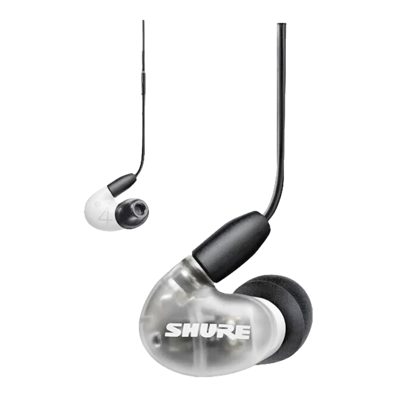 SHURE舒爾 AONIC 4 入耳式圈鐵隔音降噪耳機(jī) 專業(yè)HIFI音樂(lè)耳機(jī) 帶線控可通話 混合發(fā)聲單元 白色