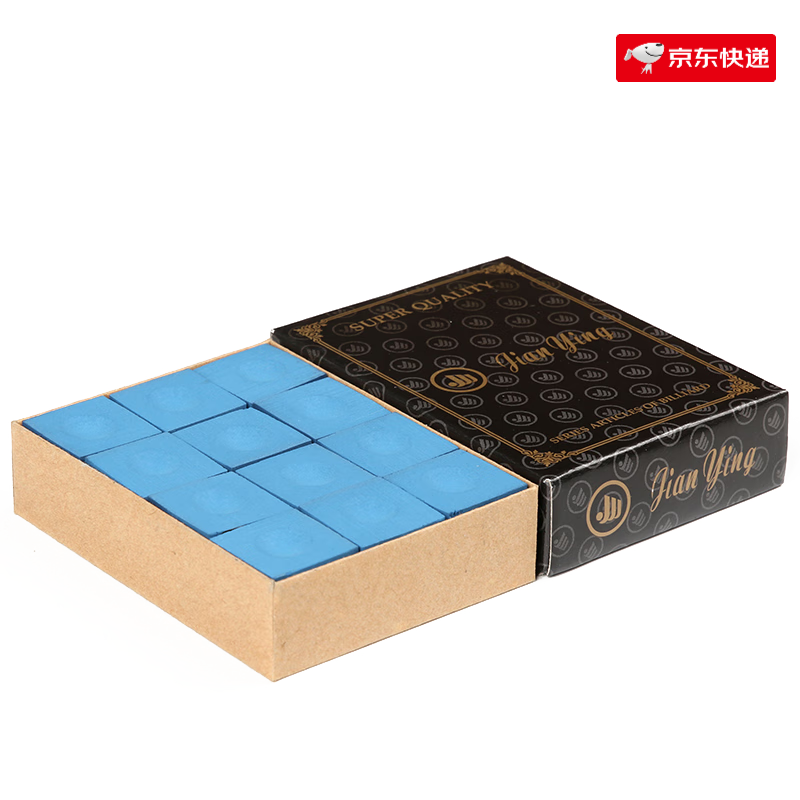 健英臺(tái)球用品巧克油性臺(tái)球桿槍粉皮頭粉臺(tái)球殼粉臺(tái)球配件 健英巧克粉_1盒