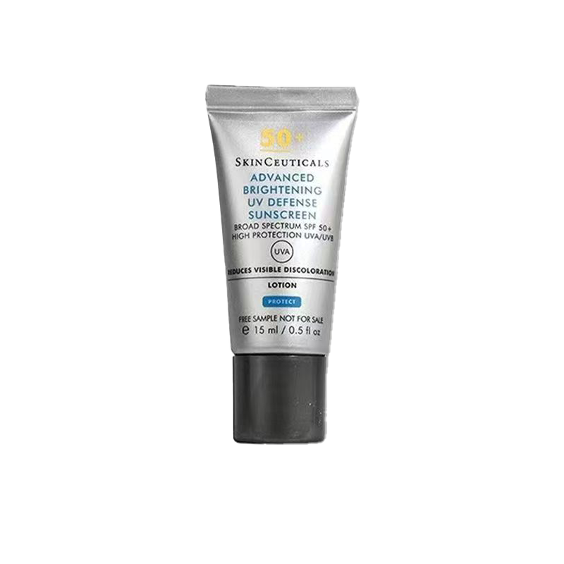 修麗可（SkinCeuticals）小銀傘防曬乳 SPF50+清爽防曬隔離紫外線 生日禮物軍訓神器送女友 小銀傘臻彩煥亮精華防曬乳15ml*2
