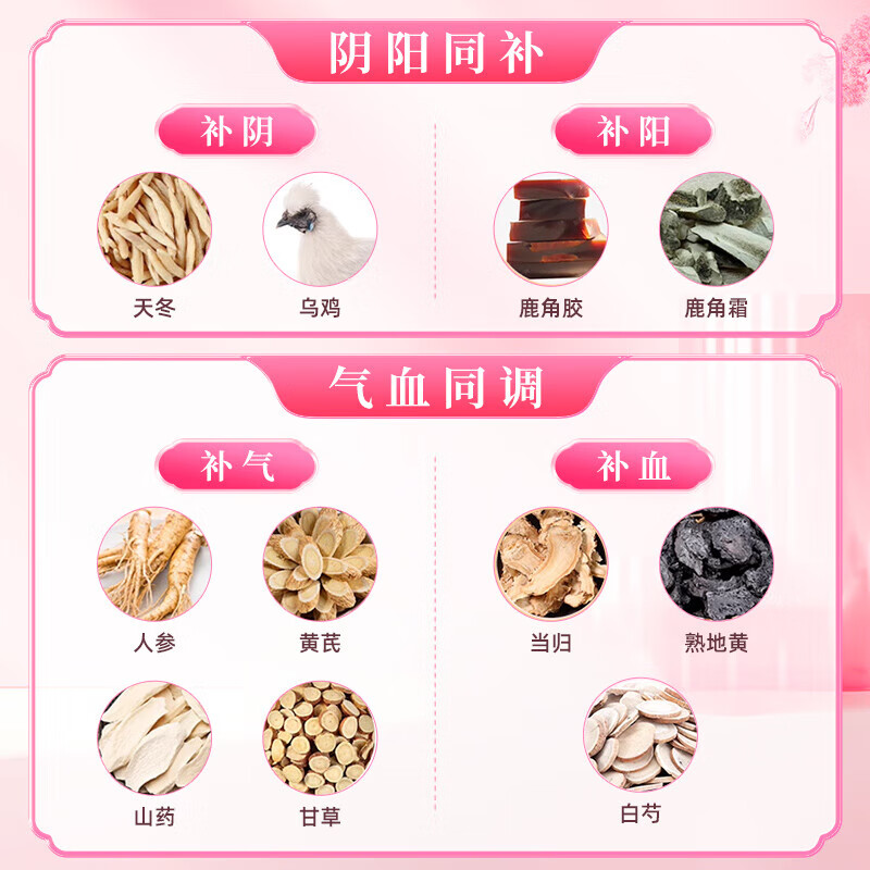 [半边天]乌鸡白凤丸 6g*6袋 3盒装 6g*6袋/盒 女人补气养血调经补血妇科专科用药含黄芪当归补气血女补气调理 半疗程