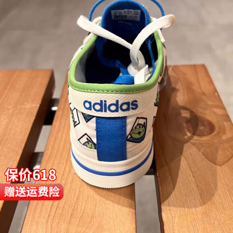 阿迪达斯 （adidas）NEO男鞋女鞋夏鞋子帆布鞋皮克斯三眼仔联名运动鞋休闲鞋板鞋 IG8253 36