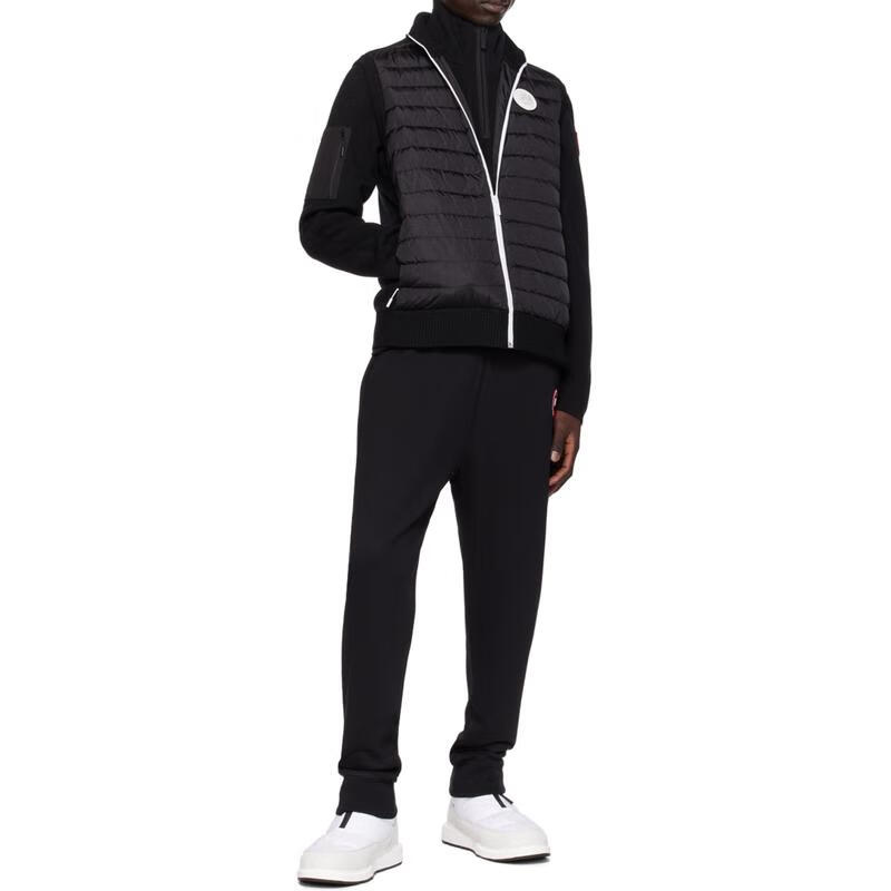 加拿大鵝（Canada Goose）男羽絨服絎縫戶外外套拼接馬甲式羽絨服保暖運動戶外 黑色 均碼 |XXL