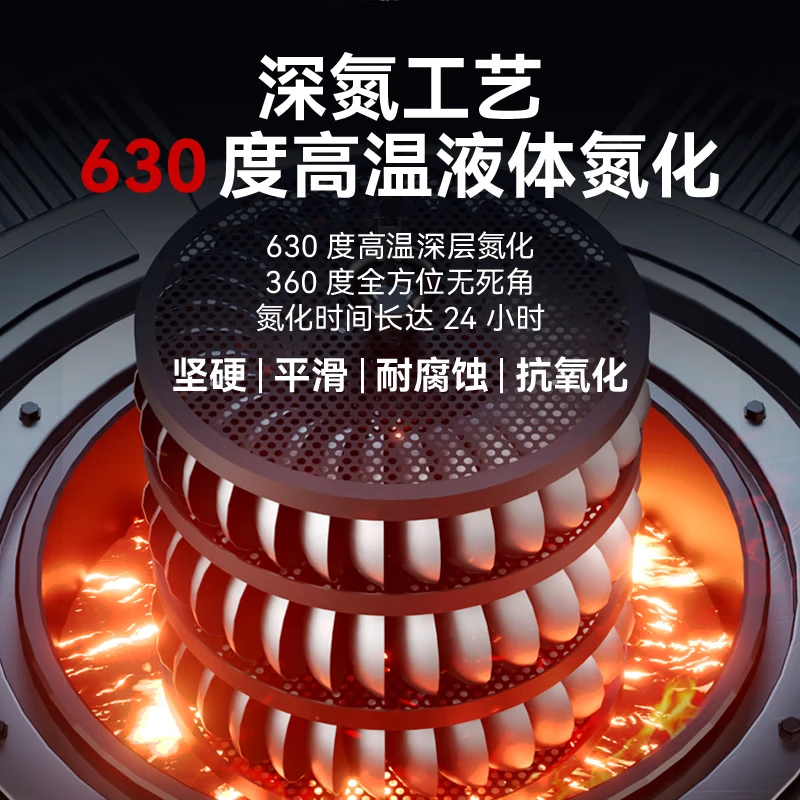 中康【第三代】中康精铁炒锅铁锅深氮化防锈极铁无涂层电磁炉燃气灶 (无锅盖) 32cm