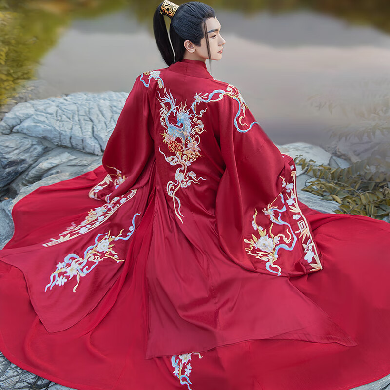 宋制汉服婚服凤冠霞帔中式嫁衣全套古代婚礼新郎新娘影楼主题婚纱 男