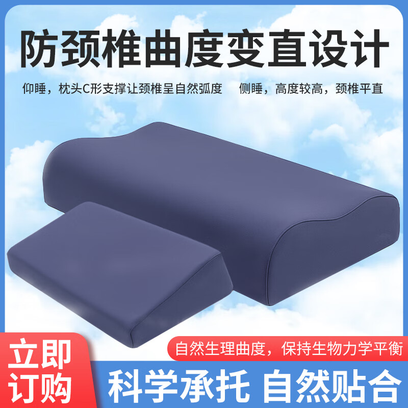 HEALPOP颈椎酸痛专用枕侧睡矫正护颈枕C形支撑人体工学护颈助眠枕 学生版 颈椎病痛专用 A类 单只