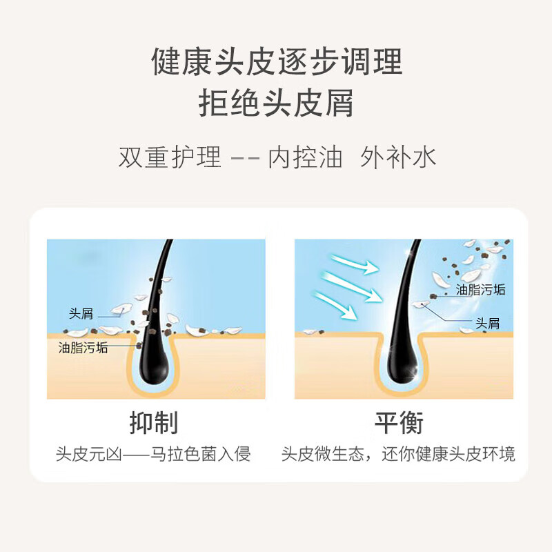 浅香洗发水扁柏控油去屑洗发露晚樱蓬松香榧柔顺洗头膏留香护发男女士 晚樱蓬松洗发水500g+护发膏260g