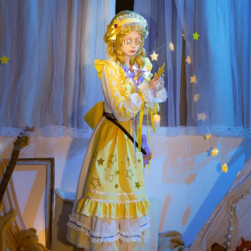 班达熊玩具商cos服咫尺微光第五人格cosplay动漫游戏角色扮演卡通c服 咫尺微光cos服+配饰+眼镜 S