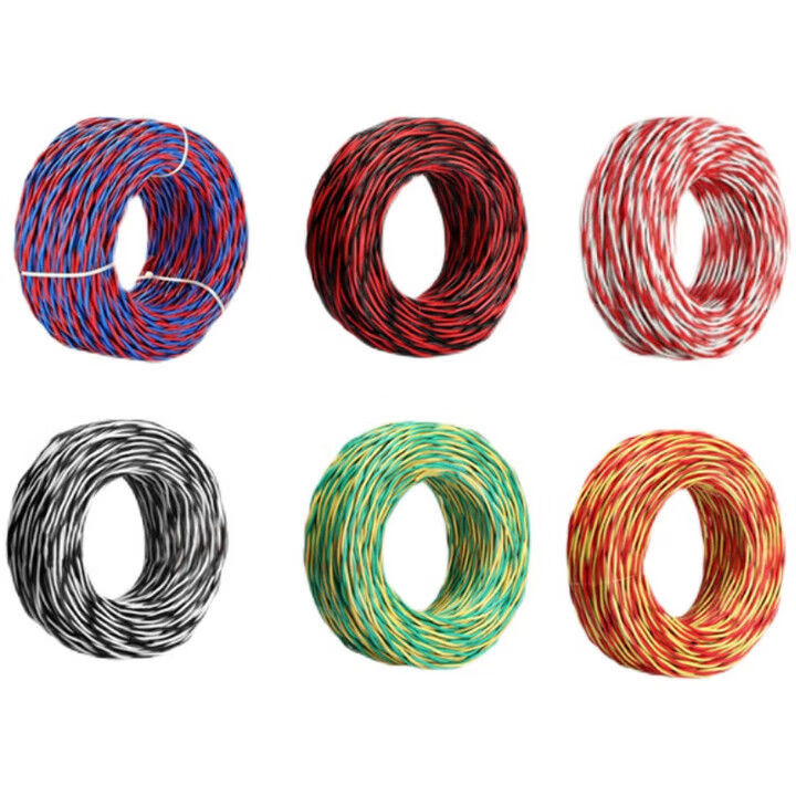 寶勝WDZBNRYJS電線(xiàn)低煙無(wú)鹵絕緣耐火雙絞線(xiàn) 紅黃 1平方毫米