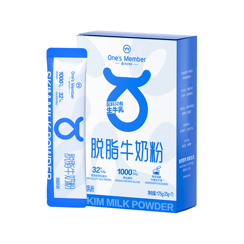 1�Ż�Ա�� ��֬ţ�̷� 175g 7��װ ��ͼ�֬�������� 7.9Ԫ