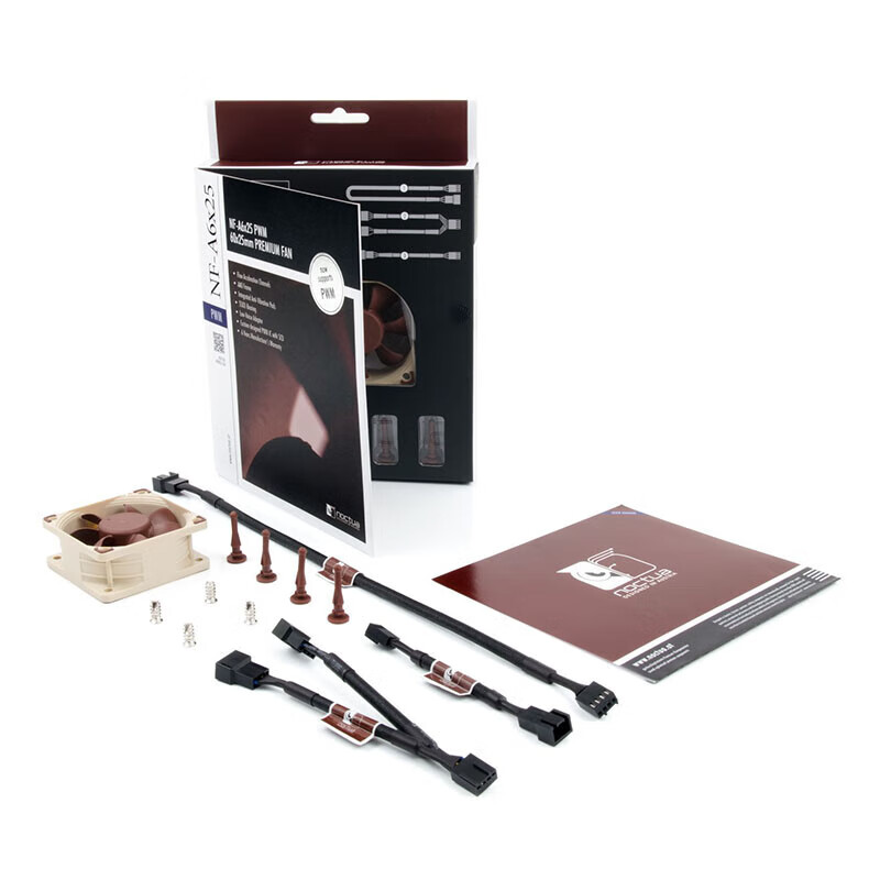 noctua PWM機(jī)箱風(fēng)扇6cm智能臺(tái)式機(jī)A6 FLX電腦散熱風(fēng)扇 NF-A6X25 PWM