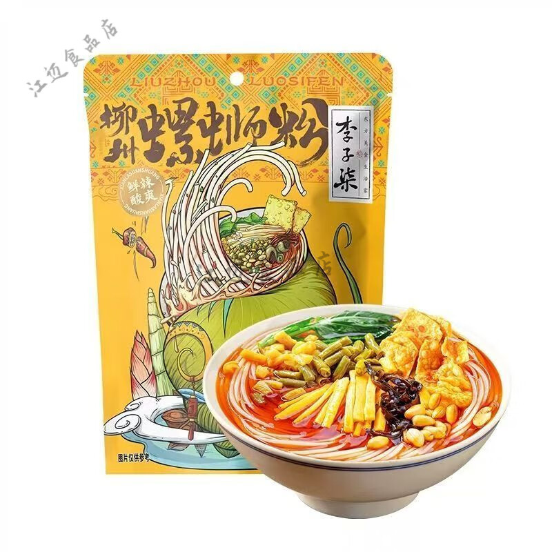 李子柒螺蛳粉 柳州螺狮粉速食广西螺丝粉特产米粉米线夜宵粉丝3袋 【】李子柒螺狮粉216g*3包